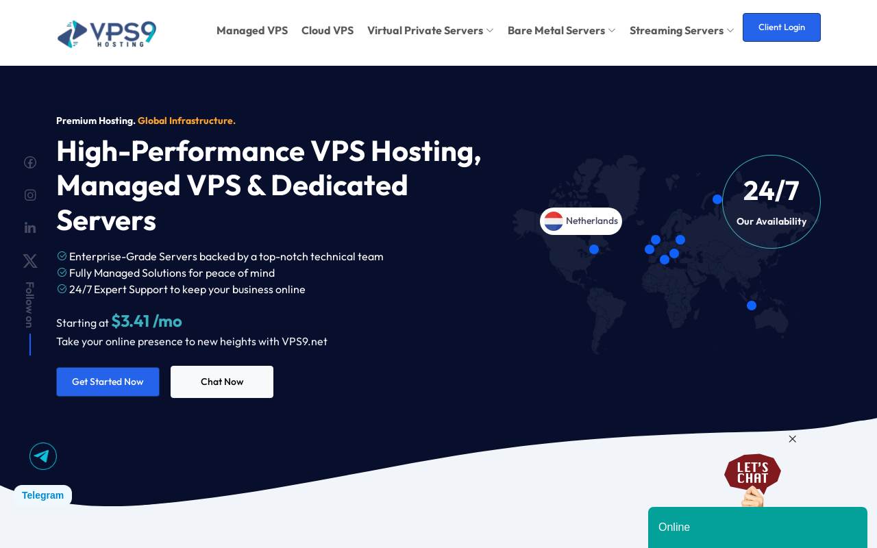 VPS9 官网截图